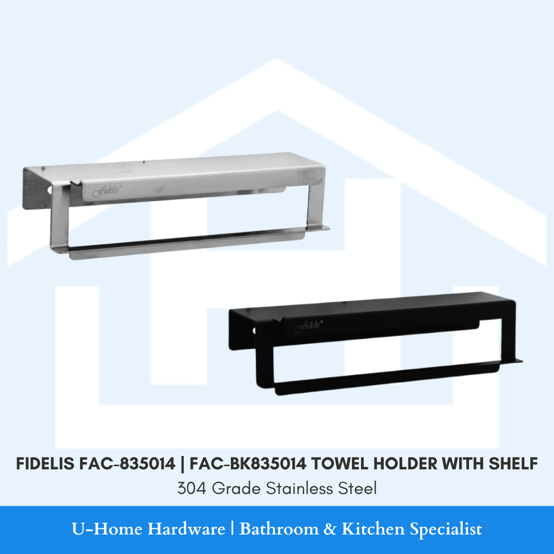 FIDELIS FAC-835014 | FAC-BK835014 towel holder with shelf
stainless steel material