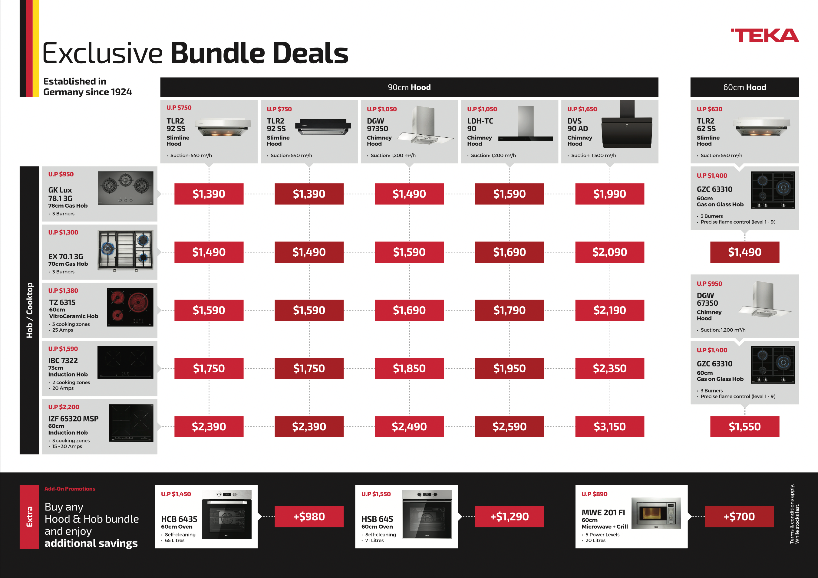 TEKA Hob and Hood Bundle 2023 Promotion UHome Hardware