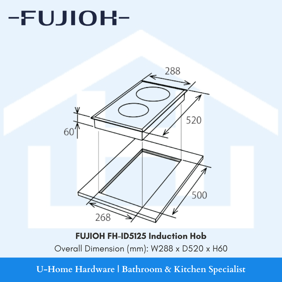 FUJIOH FH-ID5125 Induction Hob (Schott Ceran)