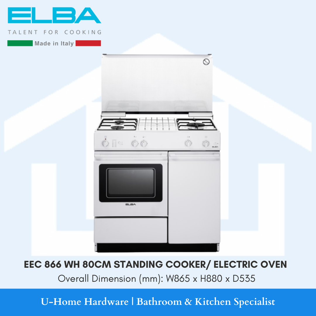 ELBA EEC 866 WH 80CM Standing Cooker Hob / Electric Oven