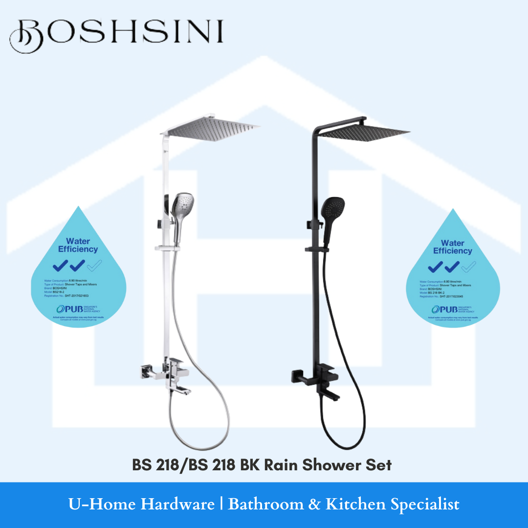 BOSHSINI BS 218/ BS218BK Rain Shower Set