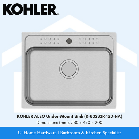 KOHLER ALEO Under Mount Sink (K-80233R-1SD-NA)