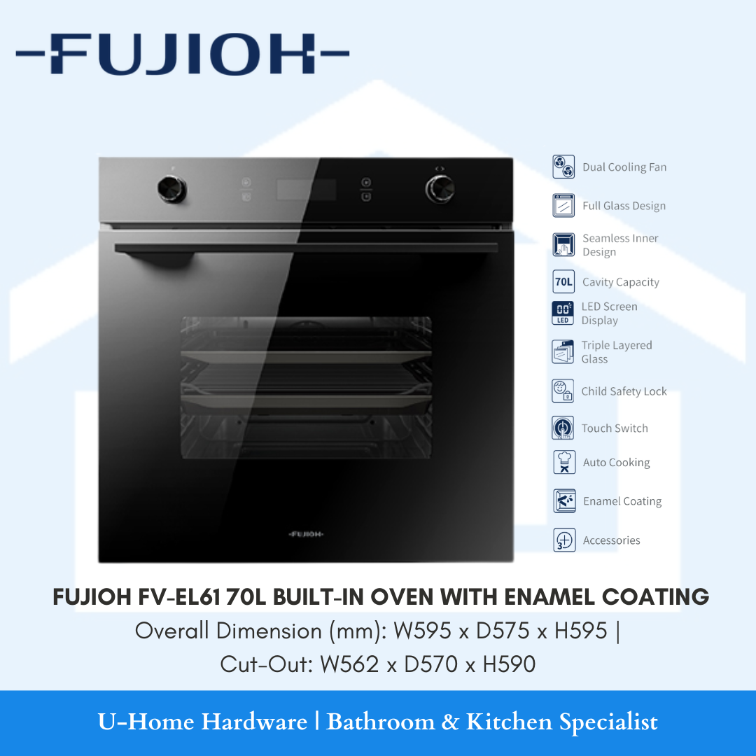 FUJIOH FV-EL61 70L Built-In Oven with Enamel Coating