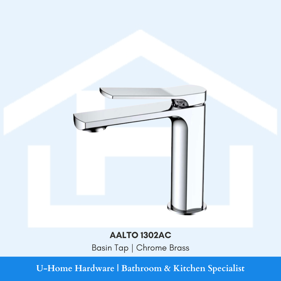 AALTO 1302AC Chrome Brass Basin Tap