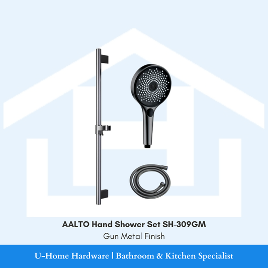 AALTO SH-309GM Hand Shower Set (Gun Metal Finish)