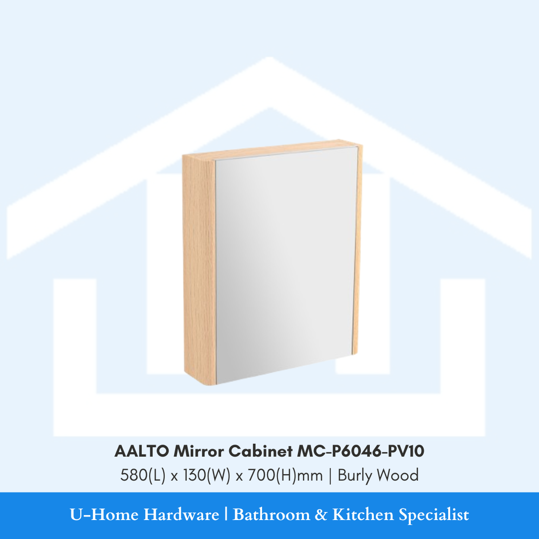 AALTO Mirror Cabinet MC-P6046-PV10 Burly Wood Finish