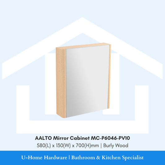 AALTO Mirror Cabinet MC-P6046-PV10 Burly Wood Finish