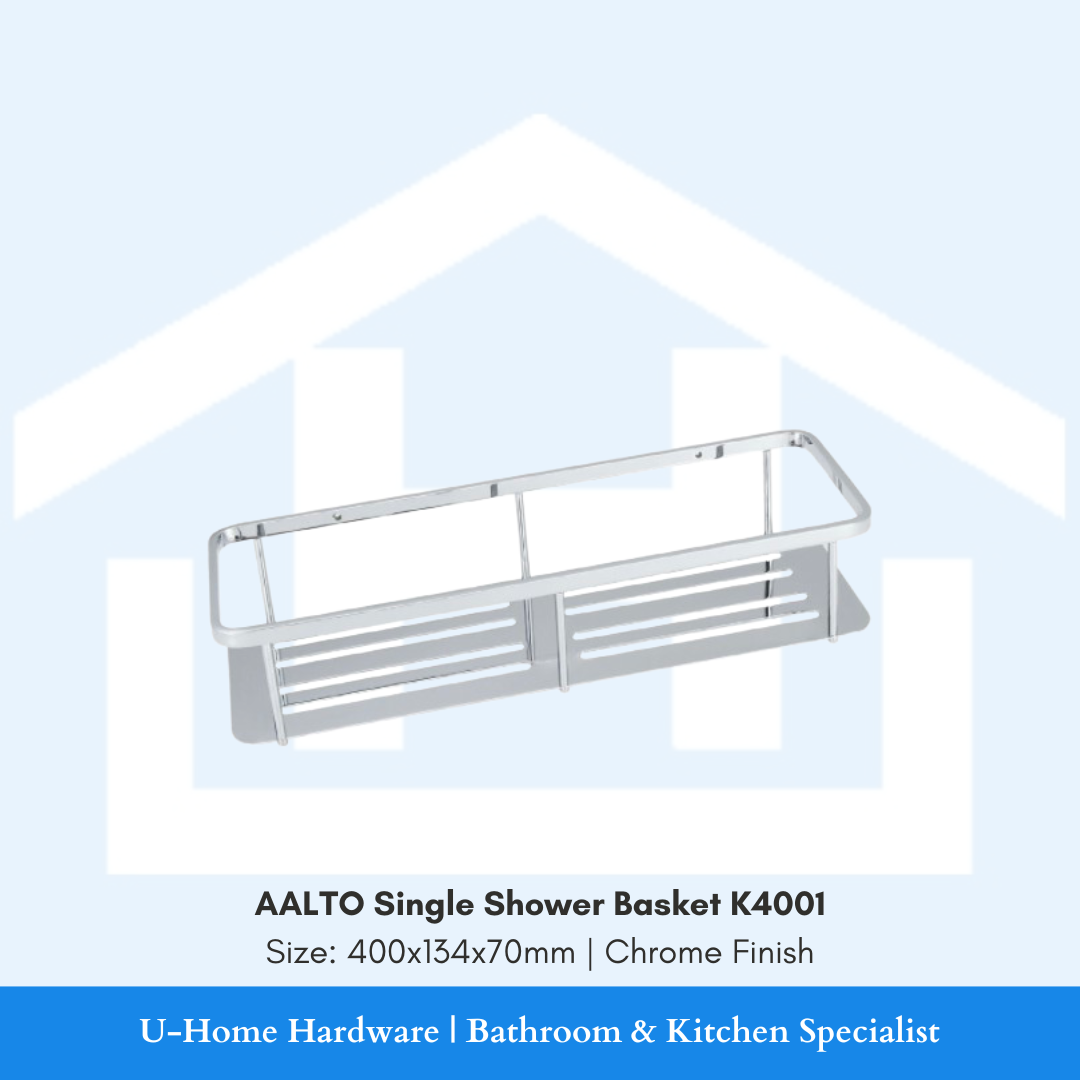 AALTO Single Shower Basket K4001 (Chrome Finish)