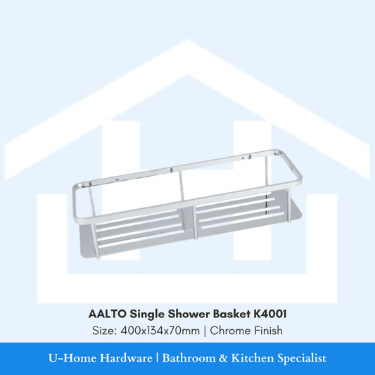 AALTO Single Shower Basket K4001 (Chrome Finish)