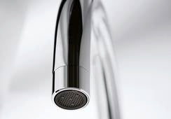 Detailed close-up of the BLANCO Mida spout head.