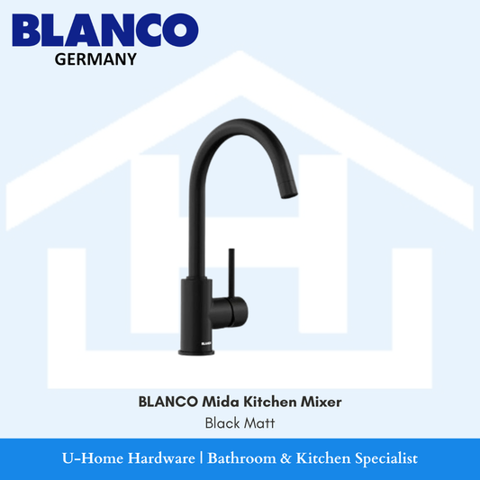 BLANCO Mida Kitchen Mixer | Black Matt
