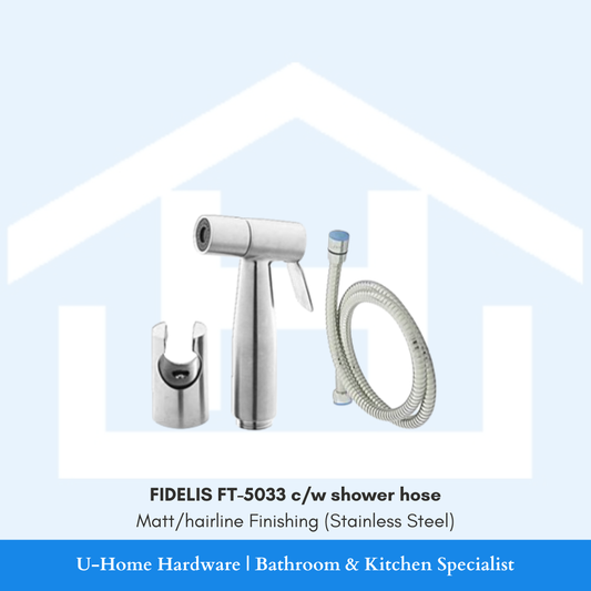 FIDELIS FT-5033 Bidet Spray Set (Matt Silver Finishing)