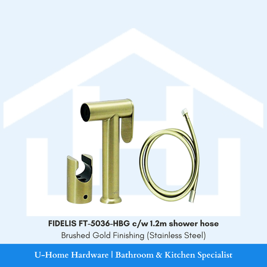 FIDELIS FT-5036-HBG Bidet Spray Set (Brushed Gold Finishing)