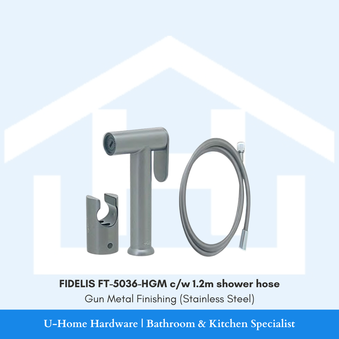 FIDELIS FT-5036-HGM Bidet Spray Set (Gun Metal Finishing)