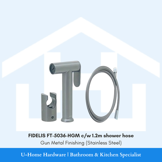 FIDELIS FT-5036-HGM Bidet Spray Set (Gun Metal Finishing)