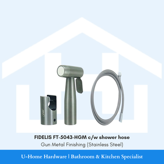 FIDELIS FT-5043-HGM Bidet Spray Set (Gun Metal Finishing)