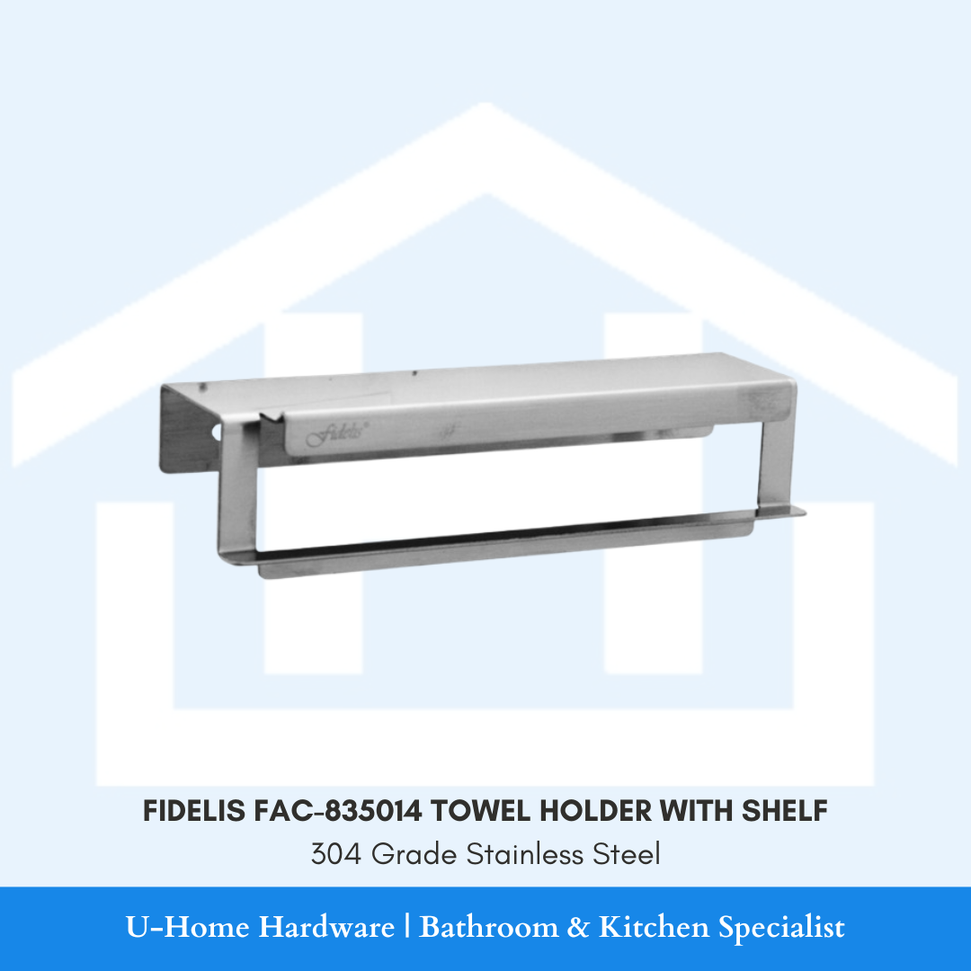 FIDELIS FAC-835014 Stainless Steel Towel Holder with Shelf 
