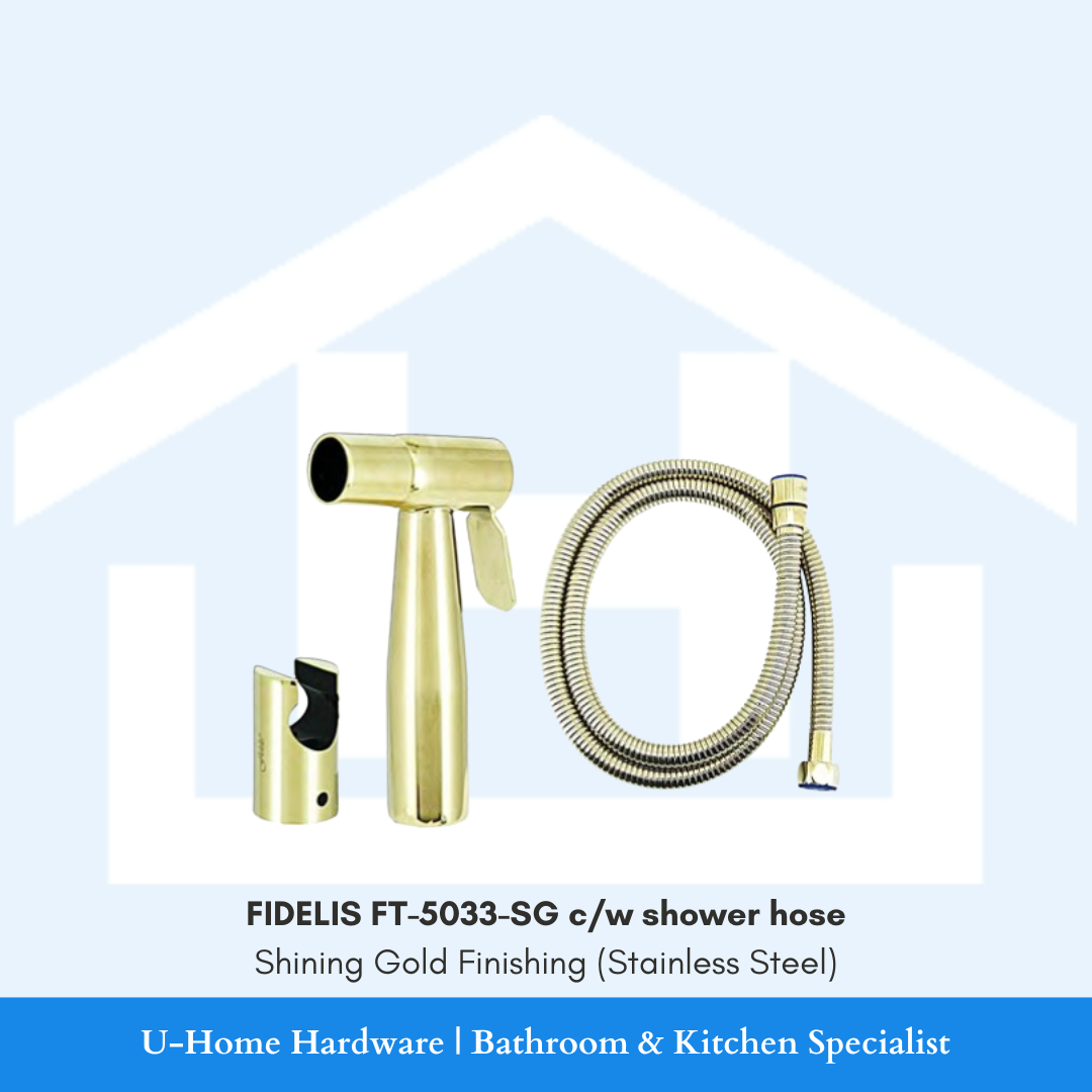 FIDELIS FT-5033-SG Bidet Spray Set (Shining Gold Finishing) 