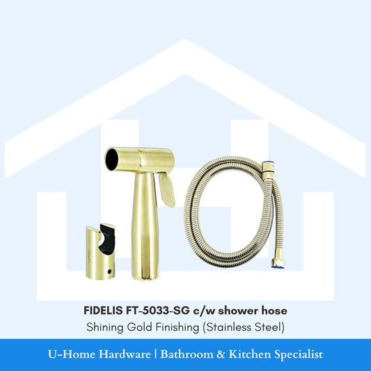 FIDELIS FT-5033-SG Bidet Spray Set (Shining Gold Finishing) 