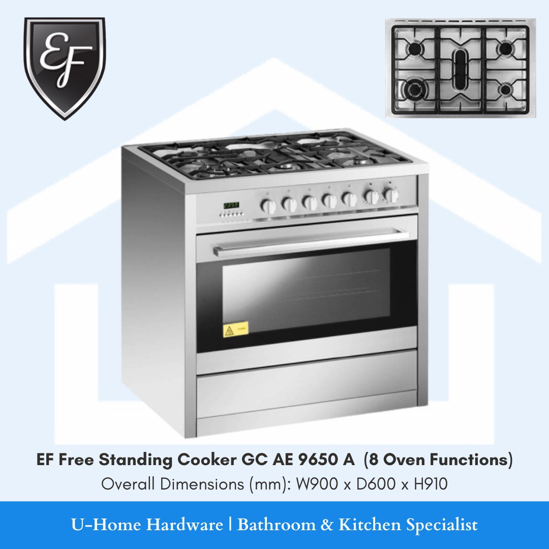 EF Free Standing Gas Cooker Hob GC AE 9650A ELBA