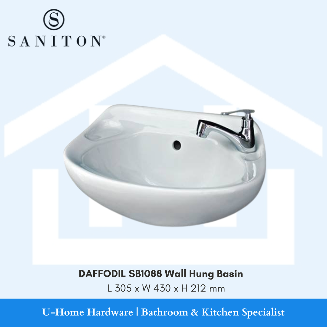 Saniton Wash Basin SB1088. basin replacement. basin. basin sink. basin design. basin price. basin price singapore. basin tap. basin waste. wall hung basin. wall hung basin singapore. wall hung basin 300mm. toilet basin singapore. toilet basin. toilet basin price. toilet basin set. toilet basin design. toilet basin cabinet. toilet basin height. toilet basin top. toilet basin size. saniton basin. saniton toilet bowl cover. 