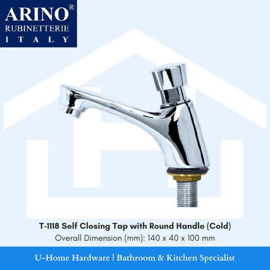 ARINO T-1118 Self-Closing Basin Tap (Cold)