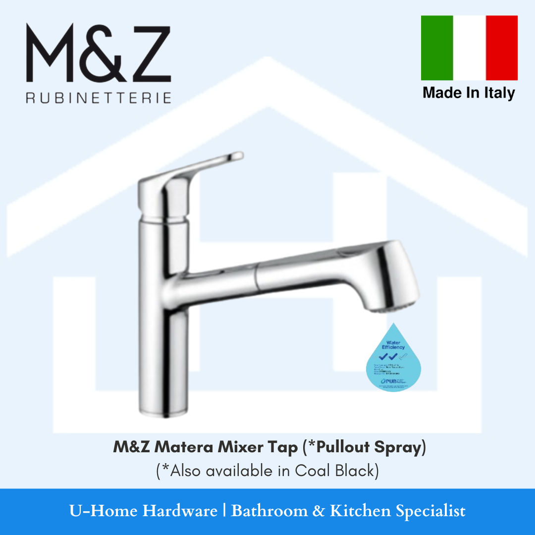 M&Z Matera Kitchen Mixer Tap (with Pullout Spray)