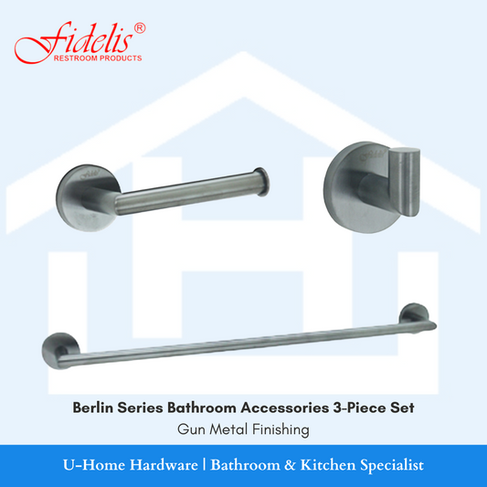 FIDELIS Berlin Series Bathroom Accessories 3-Piece Set