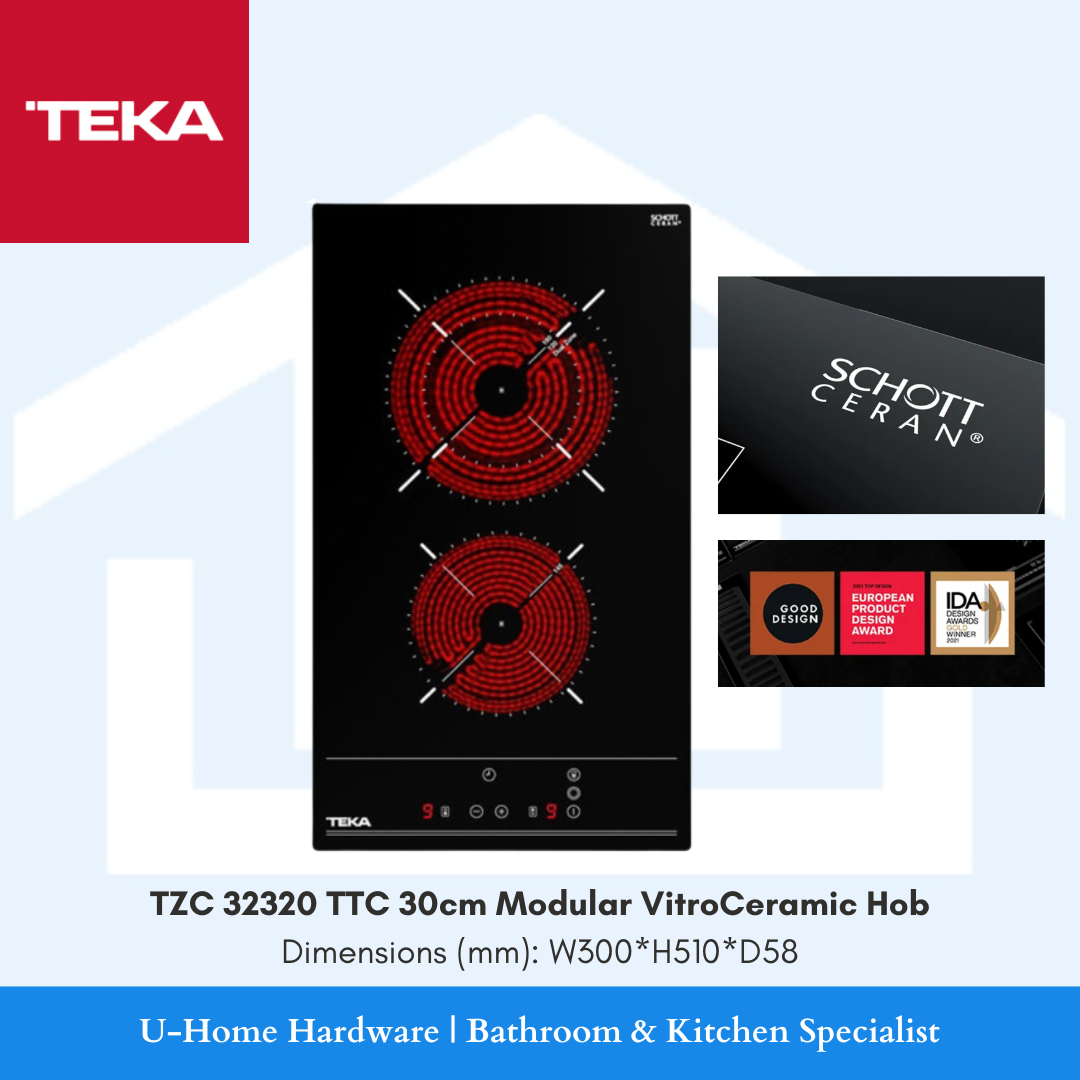 Hob Modular Unit TEKA TZC 32320 TTC 30cm Modular VitroCeramic Hob – U-Home Hardware