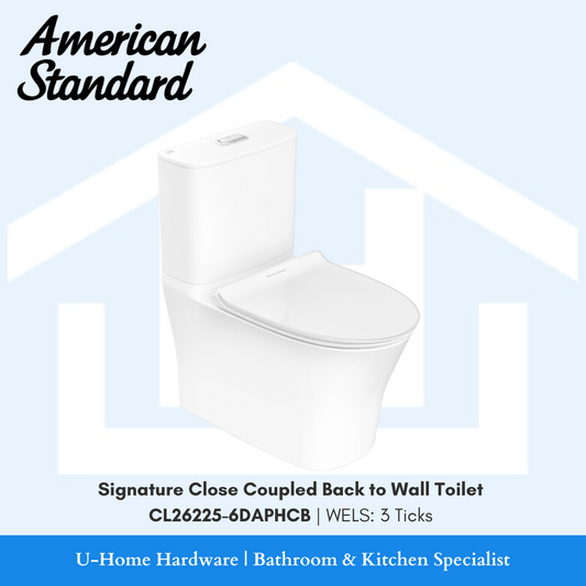 American Standard Signature Close Coupled Back to Wall Toilet CL26225-6DAPHCB Toilet Bowl