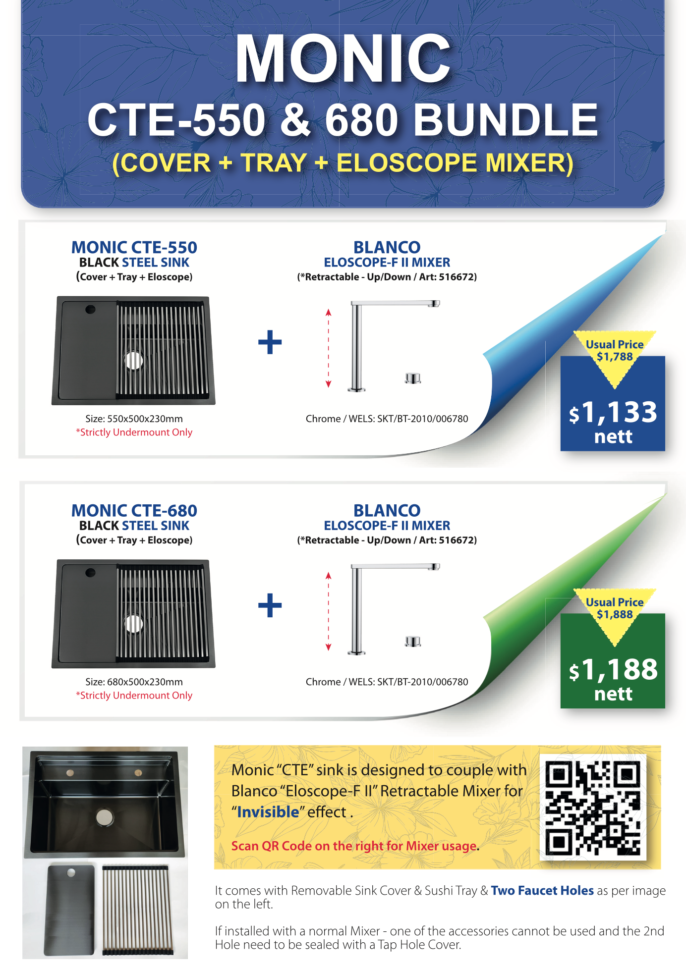 monic CTE-550 CTE-680. BLANCO ELOSCOPE-F II MIXER. invisible sink. invisible sink kitchen. invisible sink bathroom. disappearing sink. invisible kitchen sink. invisible sink singapore. invisible sink singapore price. kitchen sink. kitchen sink singapore. kitchen sink tap. kitchen sink faucet. kitchen sink design. kitchen sink Johor Bahru. kitchen sink drain. kitchen sink tap singapore. kitchen sink strainer. kitchen sink promotion singapore.