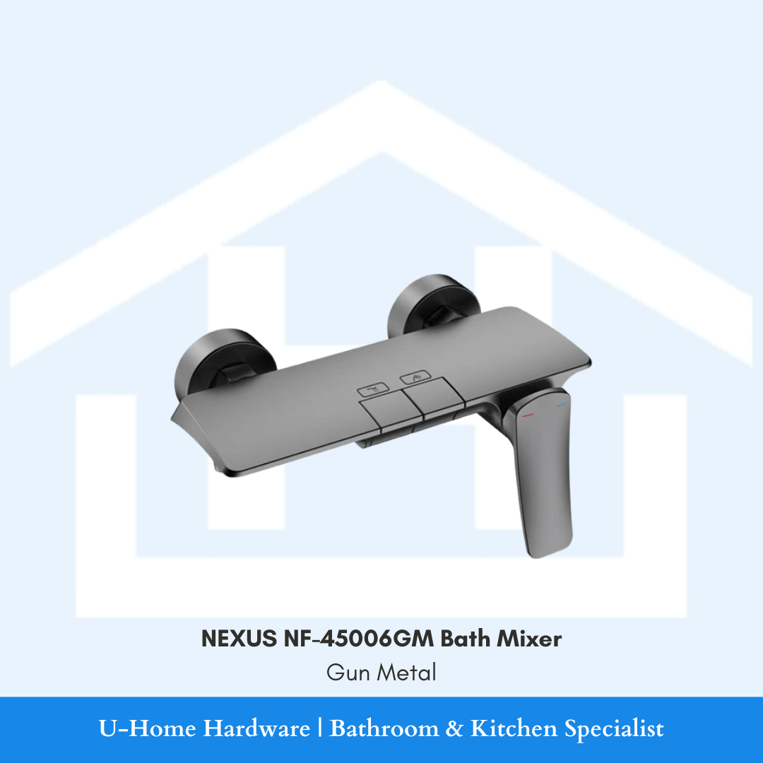 NEXUS NF-45006GM Piano Design Bath Mixer (Gun Metal Finish)