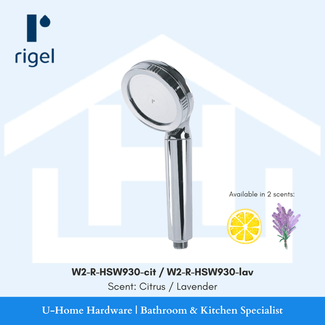 RIGEL Pure Scentsation Hand Showerhead W2-R-HSW930-cit / W2-R-HSW930-lav Shower head [c/w Micro Sediment Filter & Vitamin C Gel Filter]. shower head. shower head set. shower head singapore. shower head with hose. rain shower head. shower head holder. shower head set singapore. shower head hansgrohe. high pressure shower head. best shower head. shower head singapore shop. best shower head singapore. shower head set singapore