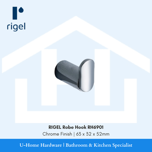 Side angle view of the RIGEL RH6901 gun metal robe hook, highlighting the deep metallic luster and the sturdy, flush-to-wall mounting base.