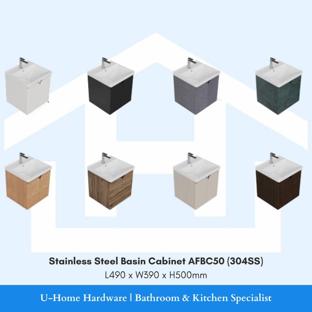 Assorted Colours of Stainless Steel Basin Cabinet AFBC50 (304SS)