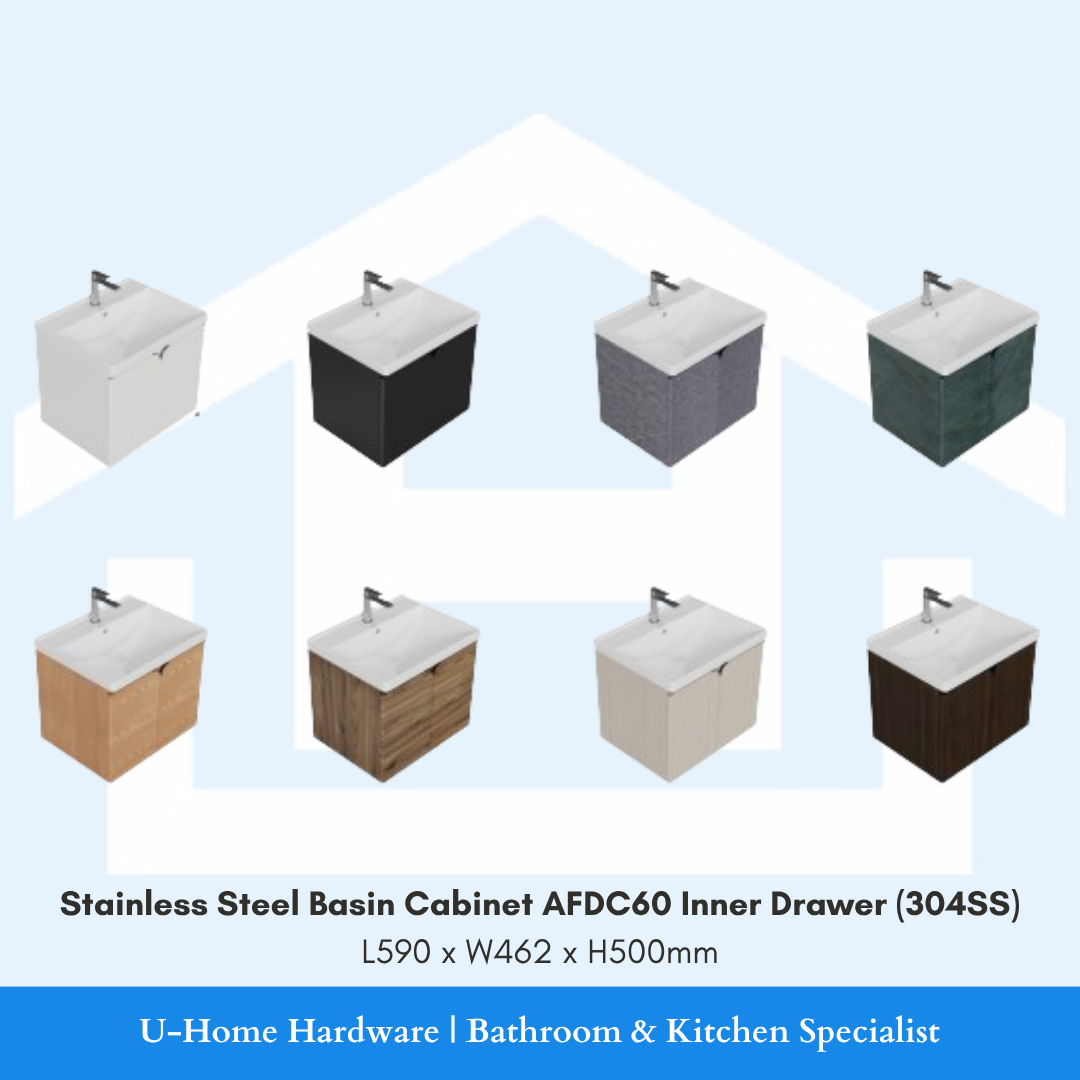 Colours of Stainless Steel Basin Cabinet AFDC60 Inner Drawer (304SS)