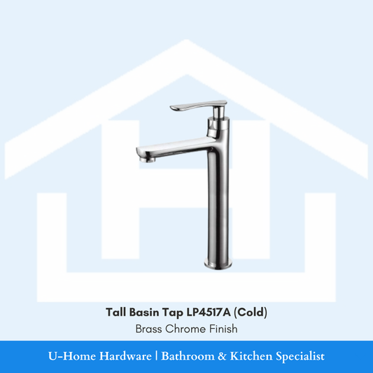 LP4517A tall basin cold tap in a polished chrome finish
