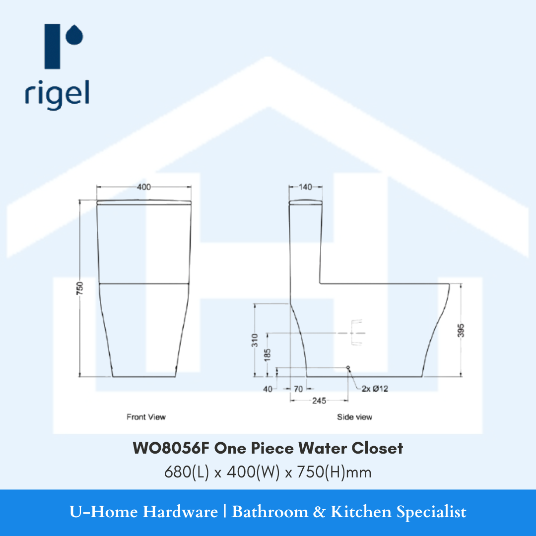 Rigel WO8056F Designer Series | Singapore's Choice One-Piece Water Closet | Smart Home 2025 Ready Bathroom Fixture | Premium WhirlWash Zero Rim Technology | Seamless 680mm Design for Modern HDB/Condo | Award-Winning Bathroom Innovation | PUB Smart Water Mark 3-Tick Rating | Luxurious Chrome Push-Button System | BCA Green Mark Compatible WC | Ideal for North-South-East-West Zone BTO Projects | Universal Height Comfort Design | Advanced Hygiene Zero Rim Bowl | Professional Grade Vitreous China | Dual 6L/3.5L 