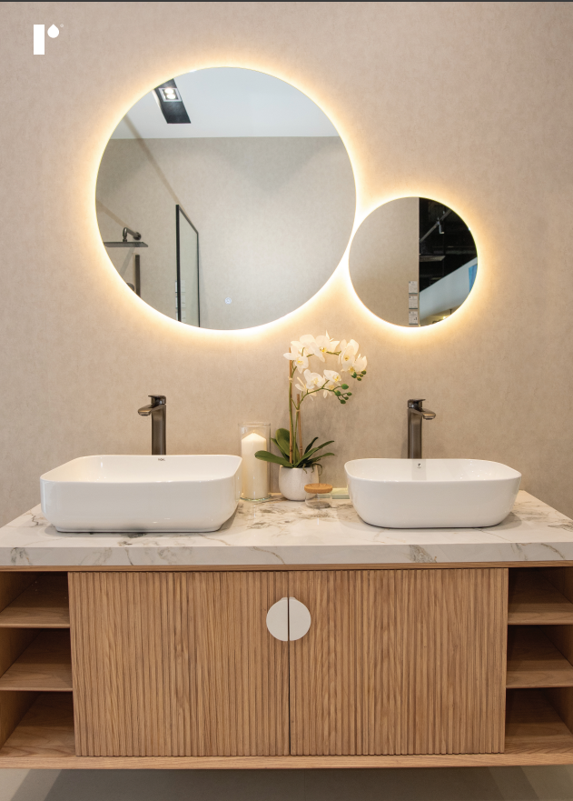 installation of the doubled LED mirror RIGEL FM4500064.