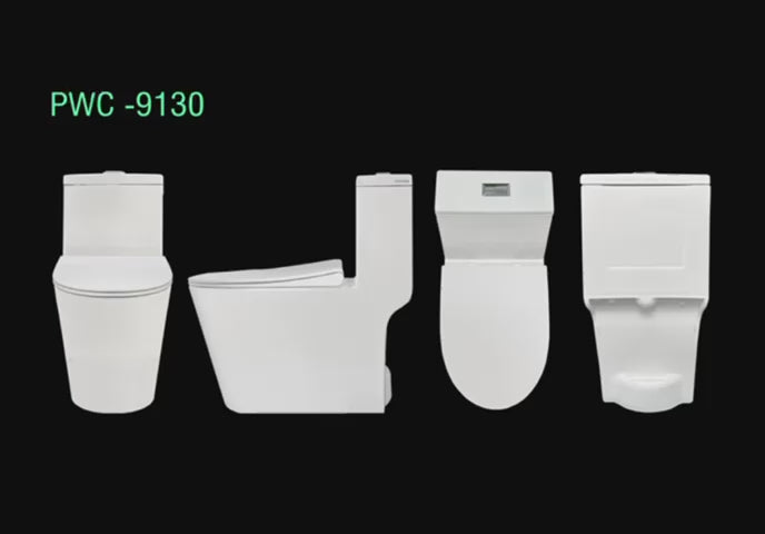 ZAFFIRO PWC-9130 One-Piece Water Closet (Turbo Tornado Flush