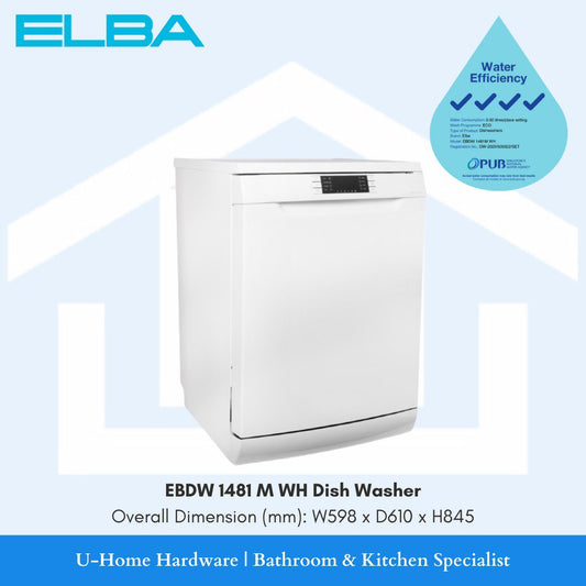 ELBA EBDW 1481M WH Dishwasher (Freestanding)